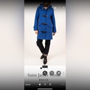 Vintage Duffle coat. Applications at the top of the body, princess seams.